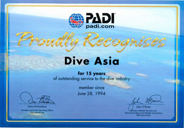 Dive Asia 15 Year